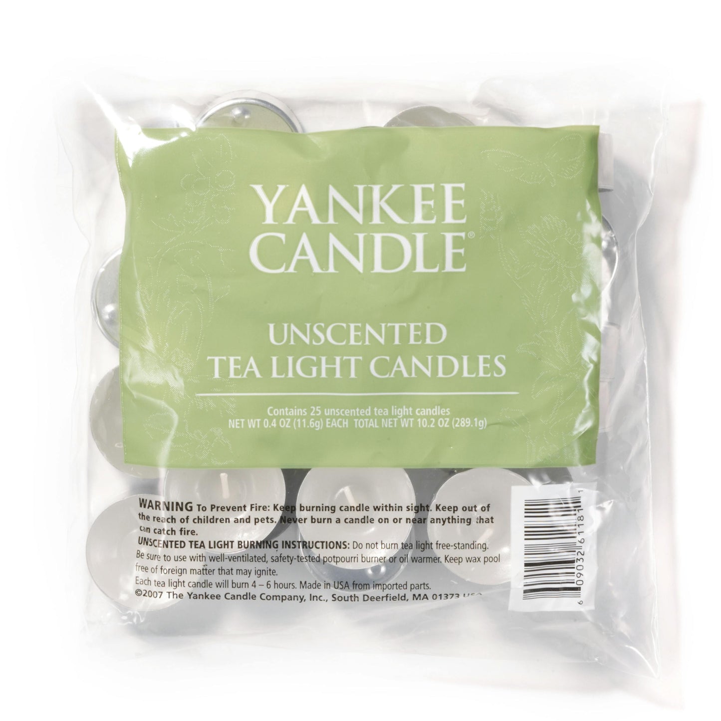 Unscented Tea Light Candles - C6MG