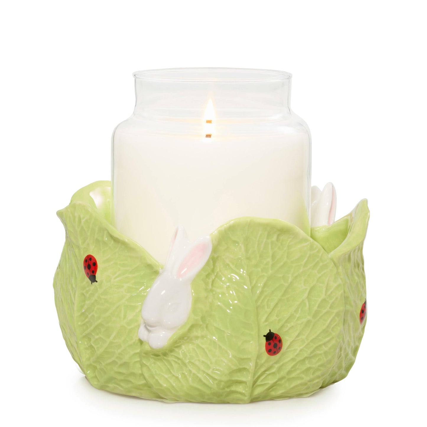 Ceramic Easter Bunny Jar Candle Holder - 36F0