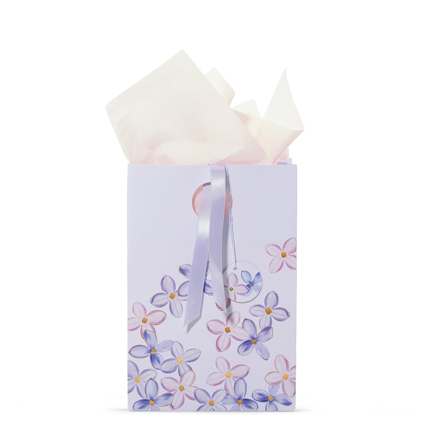 Purple Lilac Floral Gift Bag - 6HHX