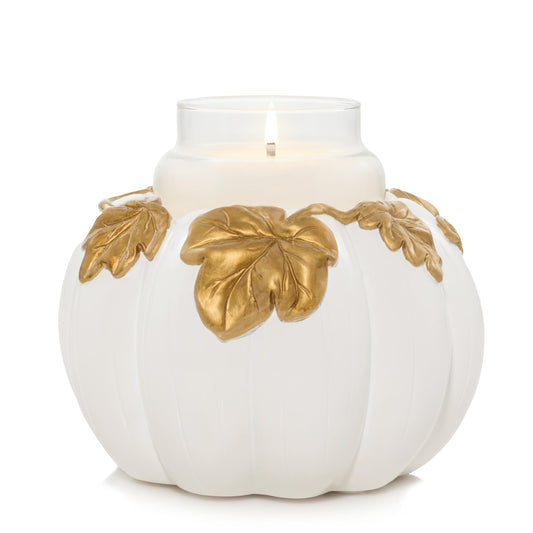 White Pumpkin Resin Holder - S1IE